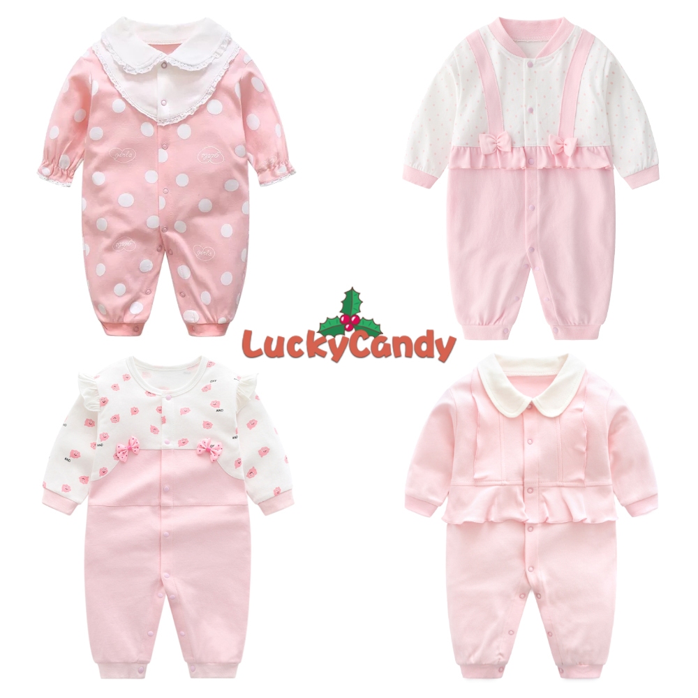 Baby Romper Long Sleeve Pink Pink Lovely Girl Baby Clothes Baby Jumpsuit Bodysuit Baby One Piece