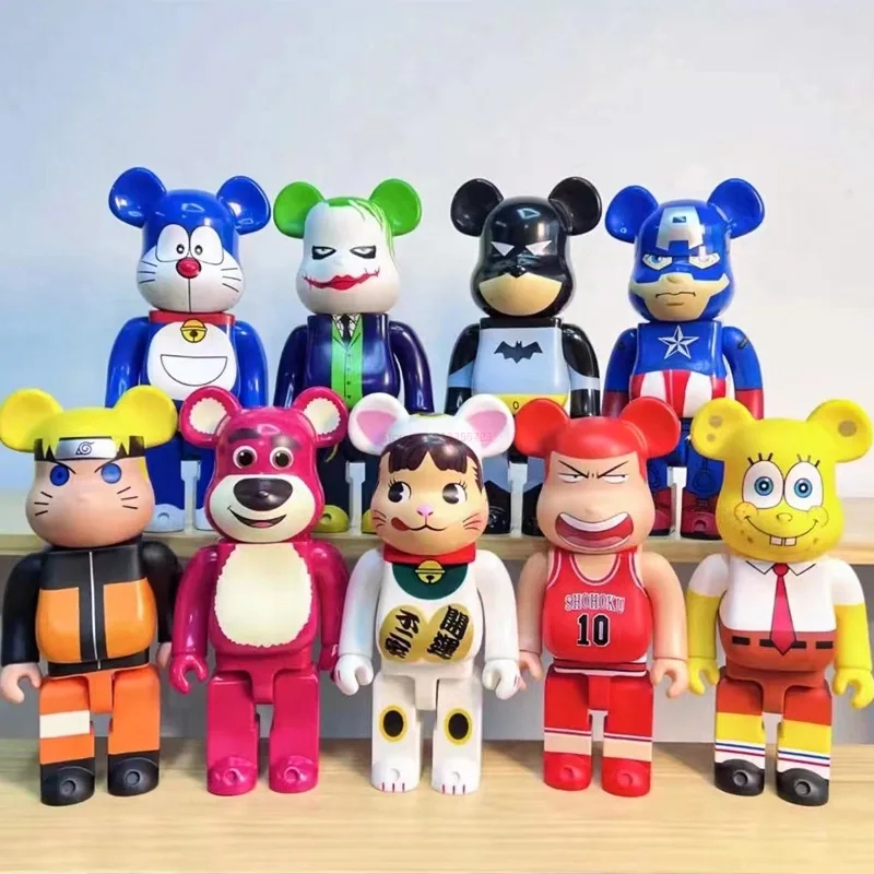 บล็อกตัวต่อ โมเดลฟิกเกอร์ Bearbrick Bearbrick 400% ขนาด 28 ซม. สําหรับเก็บสะสม