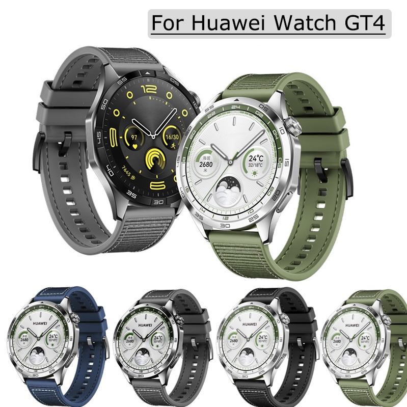 Huawei Watch GT4 สายนาฬิกาข้อมือ สายไนล่อน ซิลิโคน แบบเปลี่ยน สําหรับ Huawei Watch GT4 22 มม. Huawei GT 3 Pro