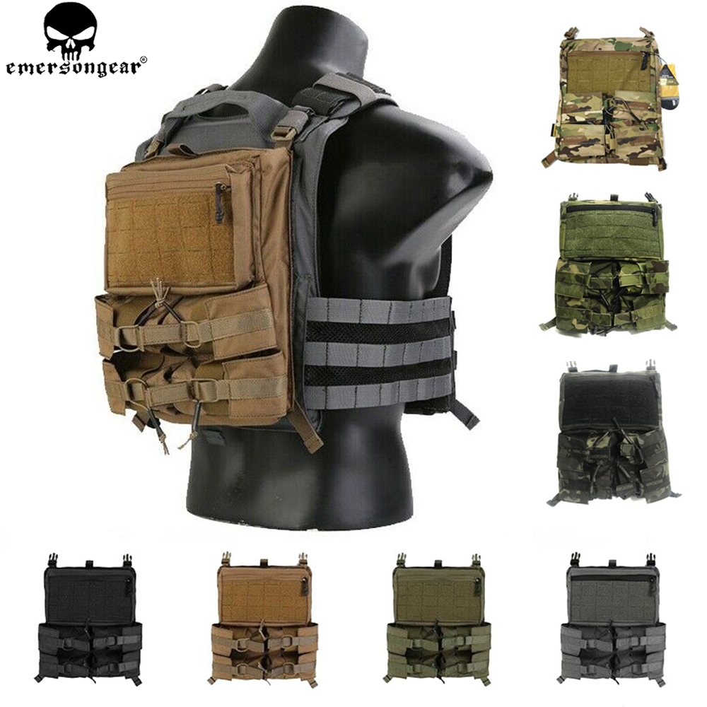 Emersongear LXB Style Hydration Back Panel 420 Tactical Vest Rubber Band Storage Bag