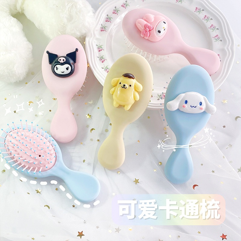 [Magpie] Sanrio หวีผมนุ่ม ขนาดเล็ก สําหรับนวดหนังศีรษะ Kuromi hello kitty