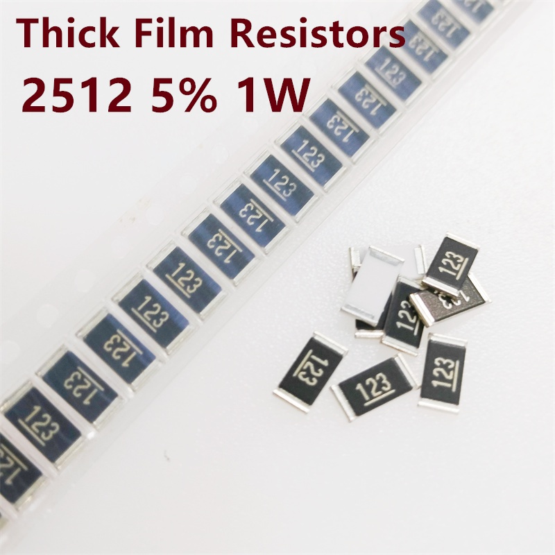 ชิปตัวต้านทาน 2512 5% 0R ~ 10M 1R 10R 100R 1K 10K 100K 1M 1.3 2.2 4.7 7.5 8.2 12 39 56 62 110 โอห์ม 