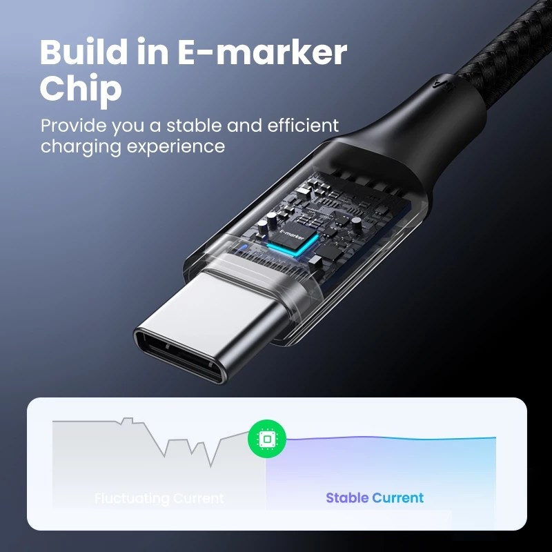 UGREEN Usb-C ถึง Usb-C 100 W สายชาร์จ  SAMSUNG NINTENDO สําหรับ iPhone 16 Pro Max 15/15 iPhone 17 Pro Max Apple Macbook Pro Huawei Matebook Pro 2020 thumbnail 6