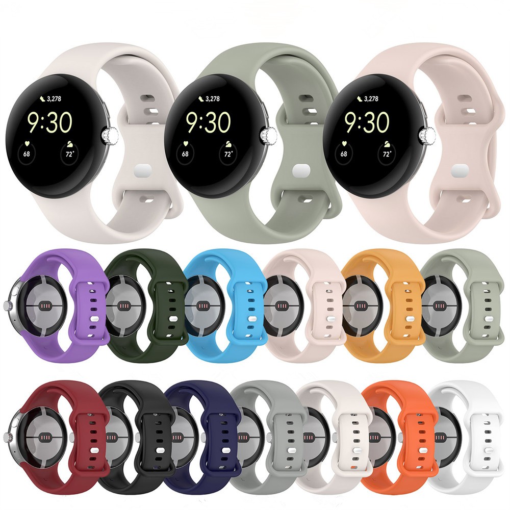 สายนาฬิกาข้อมือซิลิโคน กันน้ํา สําหรับ Google Pixel Watch 2 ราคาถูก Shopee Lazada
