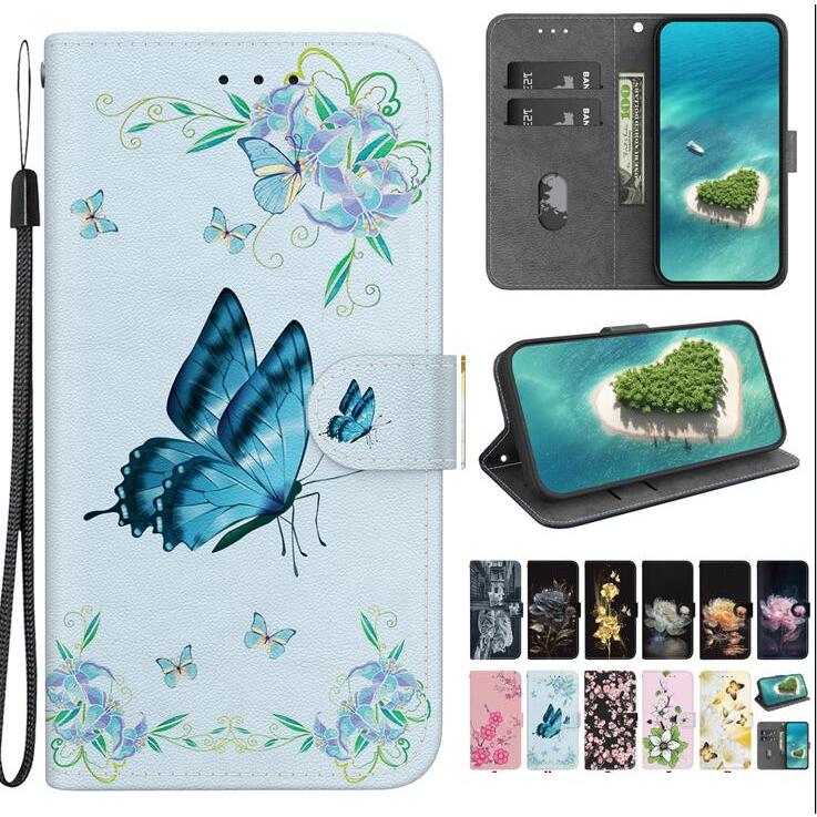 ดอกไม้กระเป๋าหนังสําหรับ Infinix หมายเหตุ 7 10 11 30 VIP 12 PRO 5G 4G 2023 G96 X670 X695 X690 X693 ป