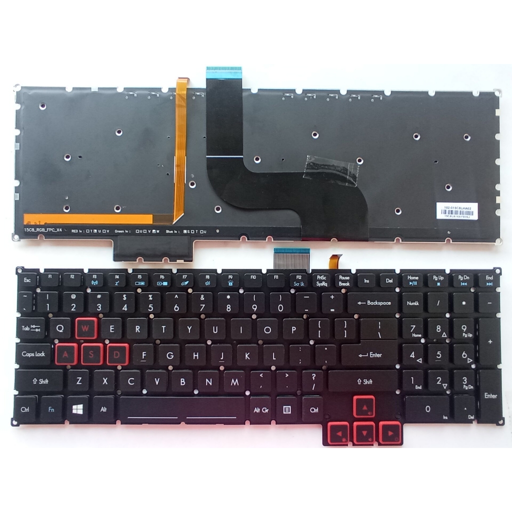 ใหม่สําหรับ ACER GX-791 GX-792 G5-793 G9-793G G9-592G G9-593 G9-791 G9-591 N15P3 N15P4 US คีย์บอร์ด 