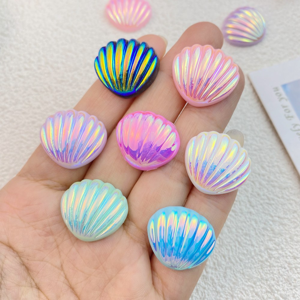 กิ๊บติดผมเรซิ่น ด้านหลังแบน ชุบสี DIY อุปกรณ์เสริม สําหรับตกแต่งเคสโทรศัพท์ 10 ชิ้น