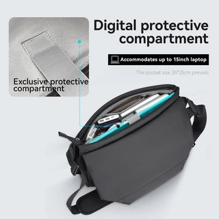 MARK RYDEN กระเป๋าสะพายไหล่ ขนาดใหญ่ สําหรับผู้ชาย (14")