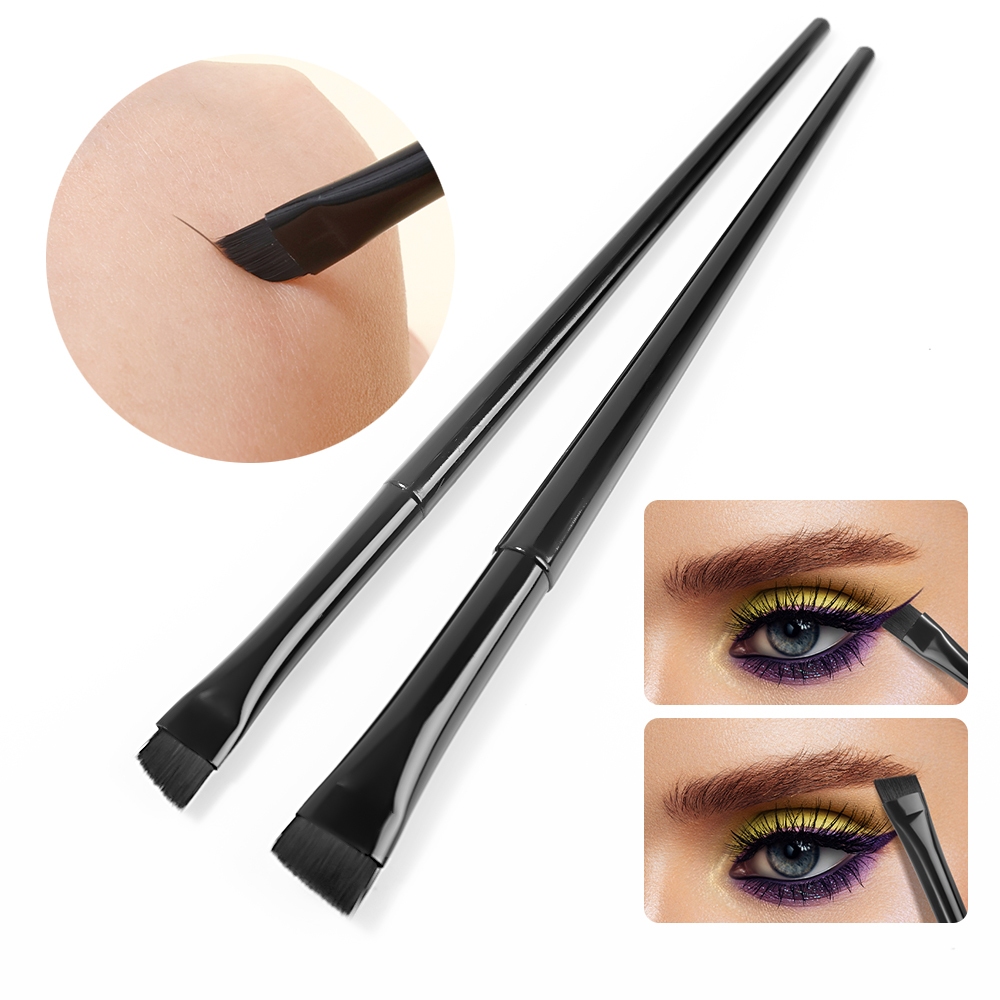 Sickle Eyeliner Brush Knife Edge Makeup Brush Ultra Thin Fine Oblique Angle Flat Head Eyebrow Brush Profession Makeup Tool