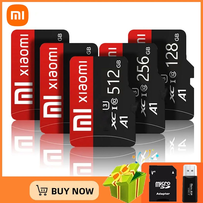 Xiaomi แฟลชการ์ดหน่วยความจํา ความเร็วสูง 1TB 128GB 512GB 256GB 64GBSD 32GB Micro TF SD Card 16GB 8GB สําหรับโทรศัพท์มือถือ คอมพิวเตอร์