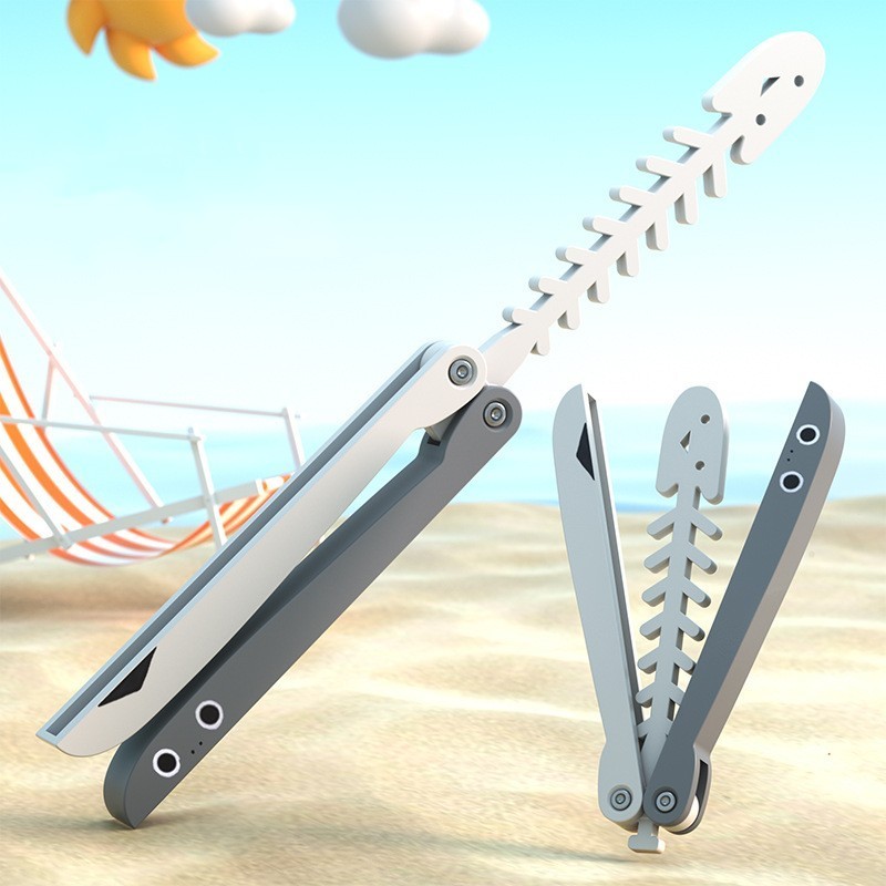 ของเล่นมีดแครอท รูปปลาโง่ 3D ขนาดเล็ก