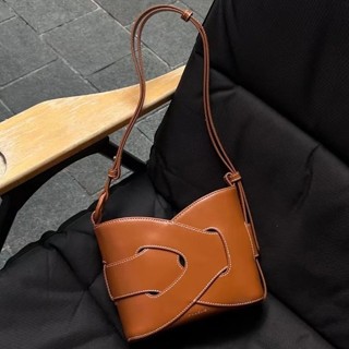 ตัวมารดา! POLENE NODDE กระเป๋าแคมเบอร์เด็ก เนื้อวัวแผ่นเรียบ รูปเรขาคณิต สไตล์ทันสมัยและคุณภาพสูง สไ