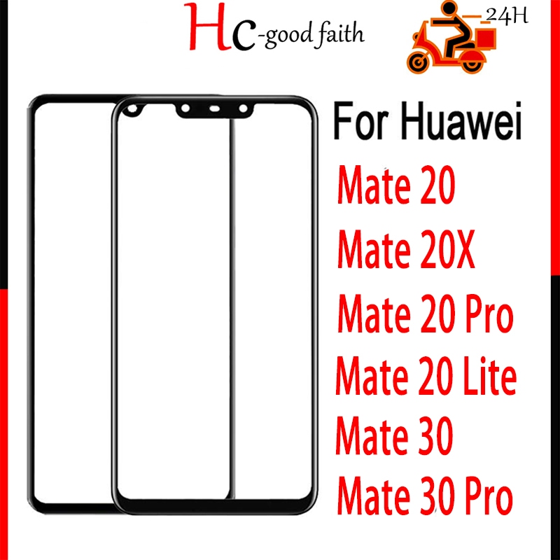 อะไหล่หน้าจอสัมผัส LCD ดิจิไทเซอร์ ดิจิไทเซอร์ กระจก แบบเปลี่ยน สําหรับ Huawei Mate 20 30 20X 20 Lite 20 Pro 30 Pro