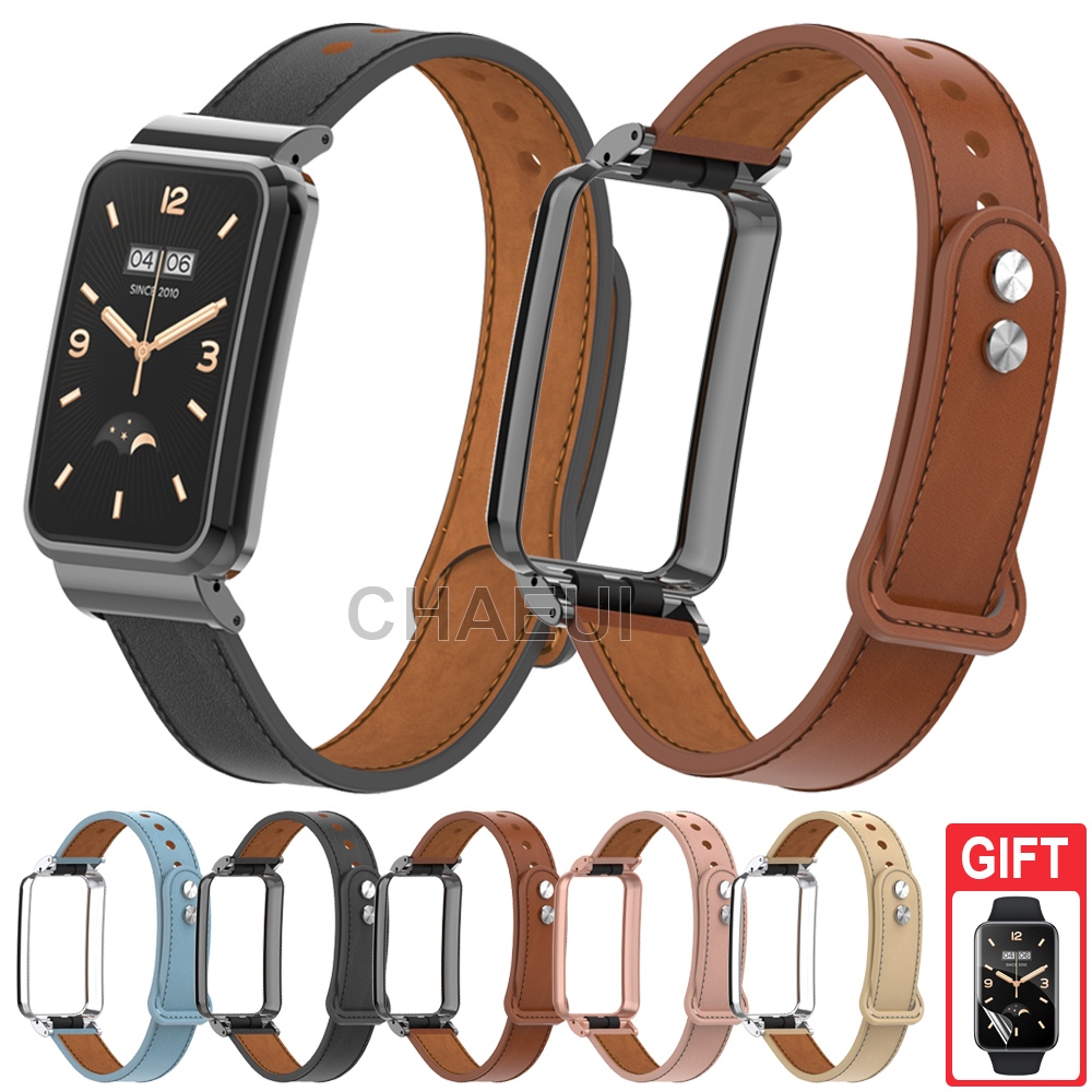 เปลี่ยนสร้อยข้อมือสายหนังสําหรับ Xiaomi Smart Band 9 8 Pro / Mi Band 7 Pro / Xiaomi Smart Band 8 9 A