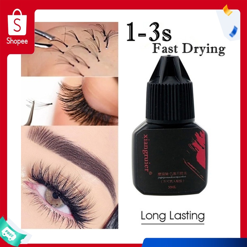 5ml Eyelash Extension กาว 1-3 วินาที Fast Drying Eyelashes กาว Pro Lash กาวสีดํากาว Retention กาว Make Up เครื่องมือ