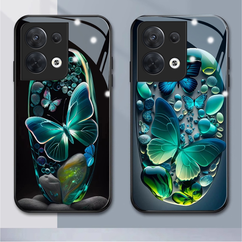 เคสโทรศัพท์มือถือแบบแก้ว กันกระแทก Diy สําหรับ OPPO reno 8pro 7Z 8Z 7pro 5G 6 6Z 2F 2Z 8 4pro 3 2 8T