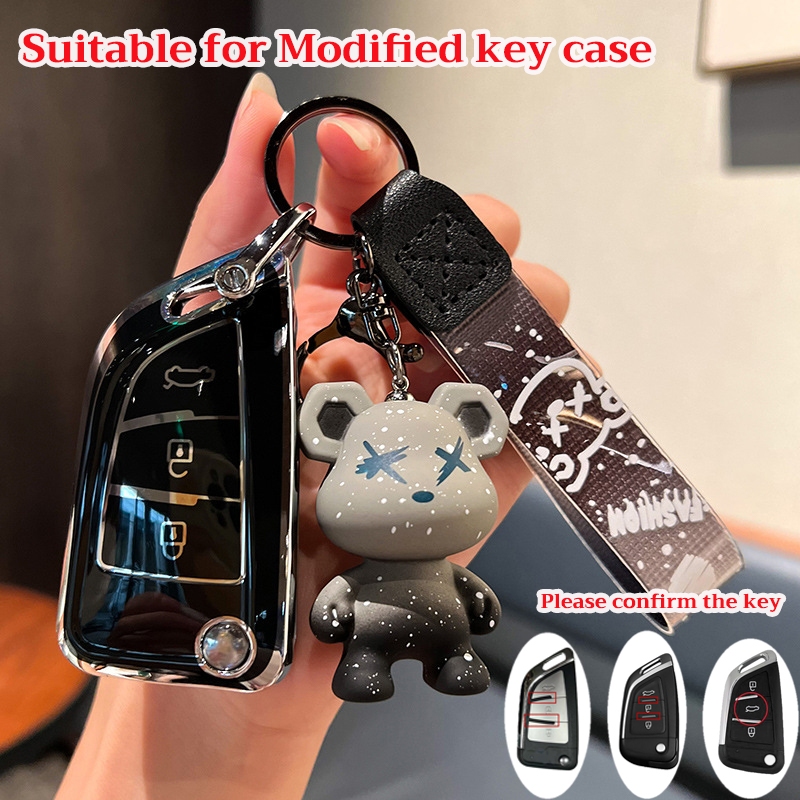 เคสกุญแจรีโมทรถยนต์ แบบพับได้ ดัดแปลง สําหรับ Toyota Honda Nissan Chevrolet