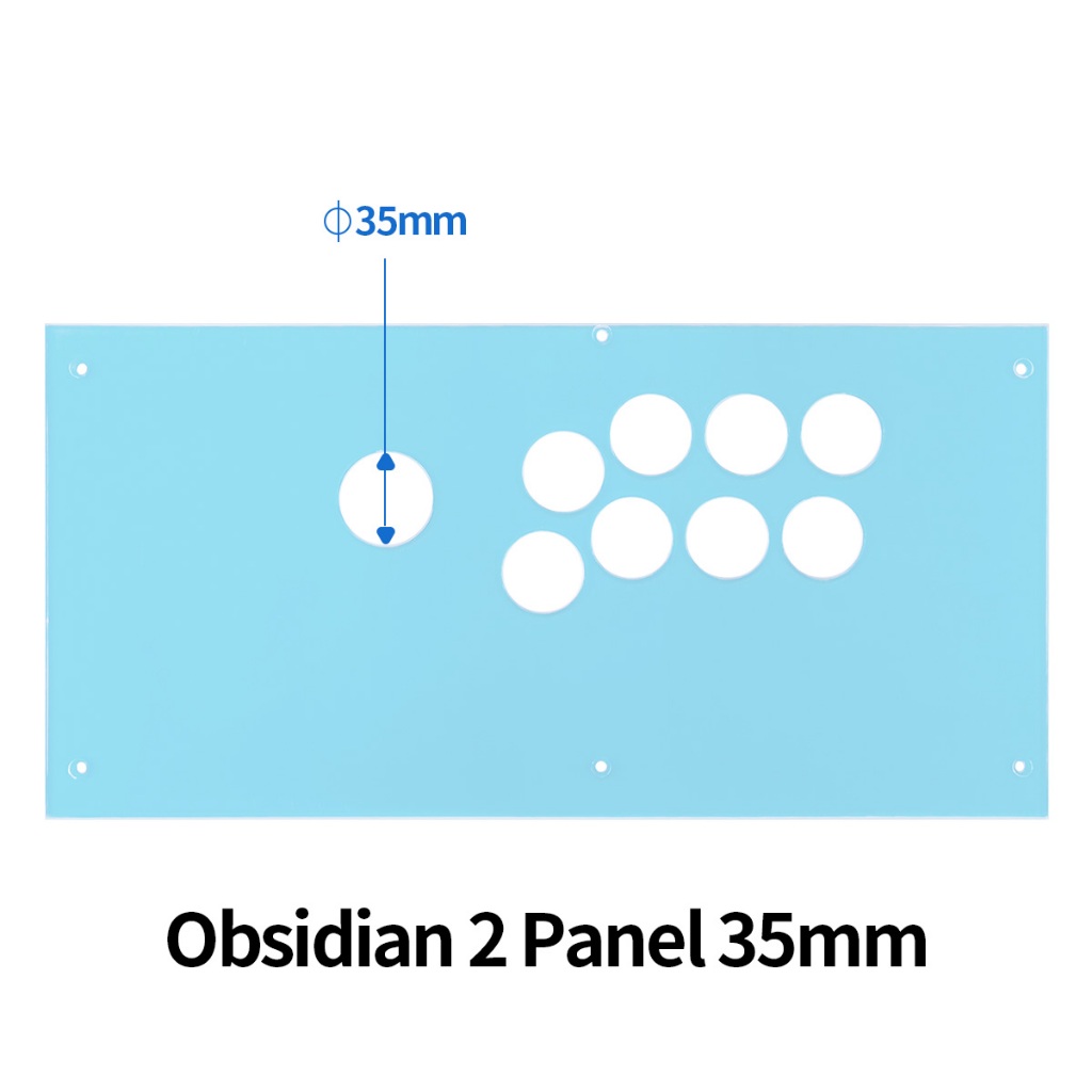 Qanba Q7 Obsidian 2 แผงฝาครอบ Plexi โปร่งใสอะคริลิค