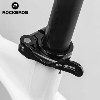 【TH Delivery】ที่จับท่อแฮนด์จักรยาน Rockbros ตัวล็อคจักรยาน ตัวยึดแคลมป์ โลหะผสมอลูมิเนียม น้ำหนักเบาพิเศษ ทนทาน ปลดเร็ว อุปกรณ์เสริมจักรยาน