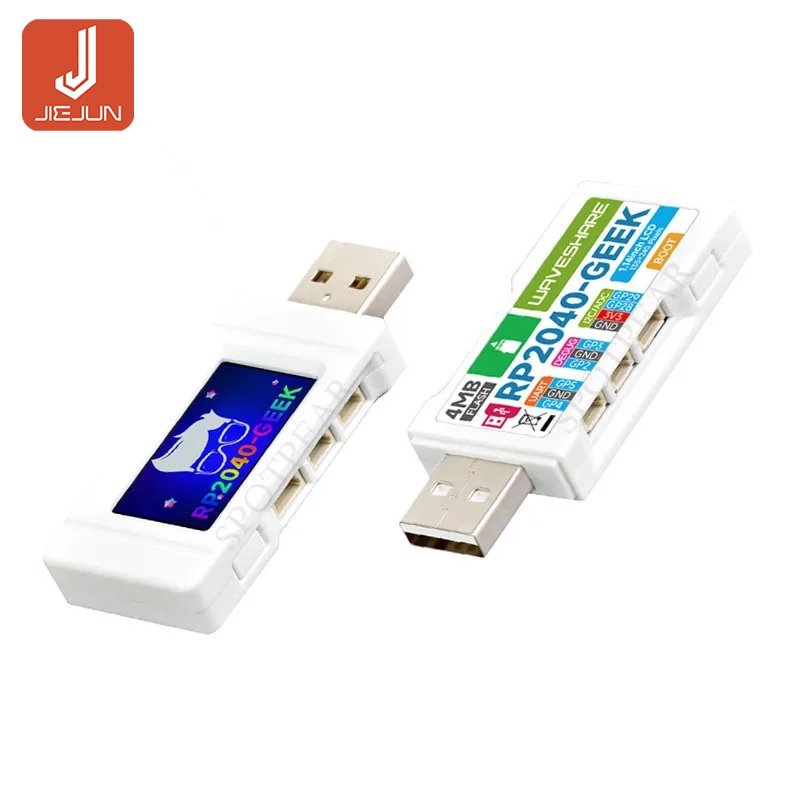 Raspberry Pi Pico RP2040 ตัวดาวน์โหลด USB พร้อม LCD ขนาด 1.14 นิ้ว 65K 240x135 RP2040-GEEK บอร์ดพัฒน