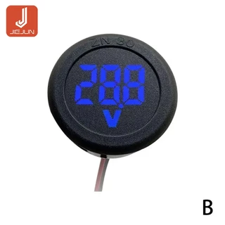 เครื่องทดสอบโวลต์มิเตอร์ดิจิทัล DC 5-100V LED หน้าจอดิจิทัล สองสาย สําหรับรถยนต์