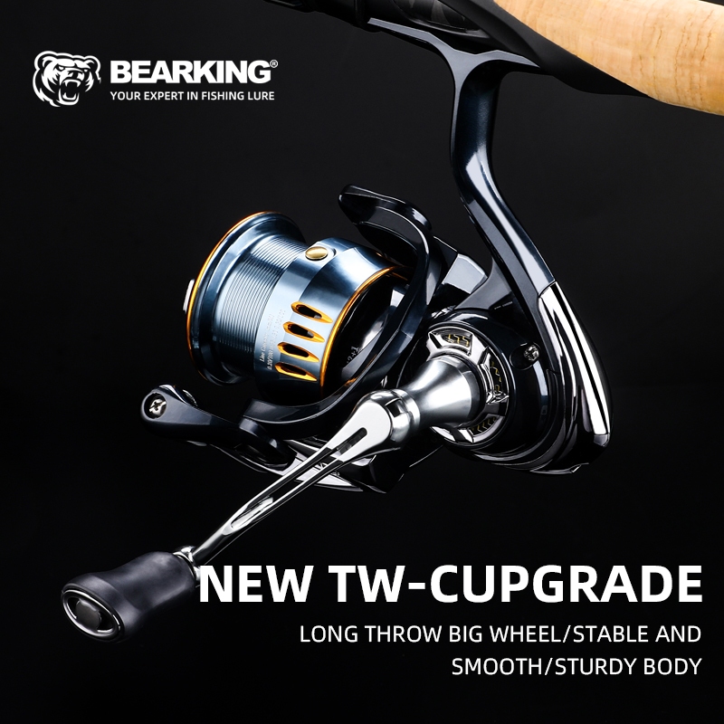Bearking ยี่ห้อ TW-C Series แบริ่งสแตนเลส 5.5:1 รอกตกปลาระบบลาก 12Kg Max Power Spinning reel ตกปลา Coil|