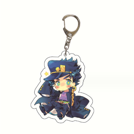 พวงกุญแจอะคริลิค จี้การ์ตูนอนิเมะ Jojo's Bizarre Adventure Giorno Bugarati สีทอง - รูปที่ 2