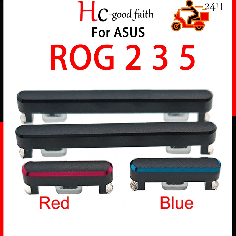 อะไหล่ปุ่มกดเปิดปิด ด้านข้าง และปุ่มปรับระดับเสียง แบบเปลี่ยน สําหรับ ASUS ROG Phone 2 3 5 ROG2 ROG3