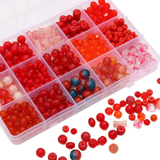 ลูกปัดแก้วคริสตัล สีแดง สําหรับทําเครื่องประดับ สร้อยข้อมือ สร้อยคอ DIY 20 ชิ้น