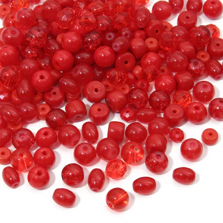ลูกปัดแก้วคริสตัล สีแดง สําหรับทําเครื่องประดับ สร้อยข้อมือ สร้อยคอ DIY 20 ชิ้น