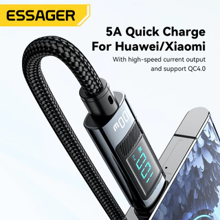 Essager Hao 100W /30W สายชาร์จ 3 อินเตอร์เฟส 100W C-C 100W A-C 29W C-L