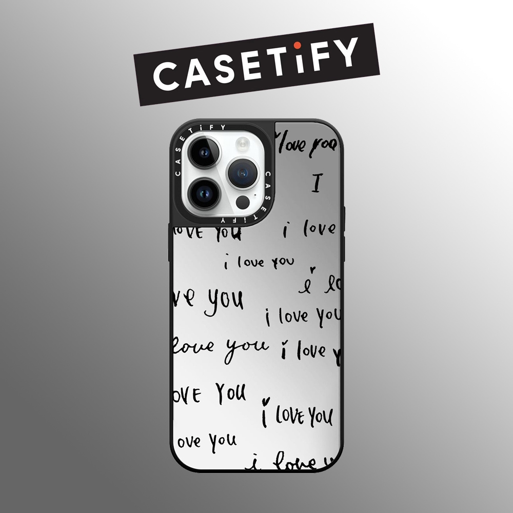 Drop proof CASETIFY phone case for iPhone 15 15Pro 15promax 14 14pro 14promax 13 13pro 13promax Side printing hard case i love you 12 12pro 12promax iPhone 11 case high-quality