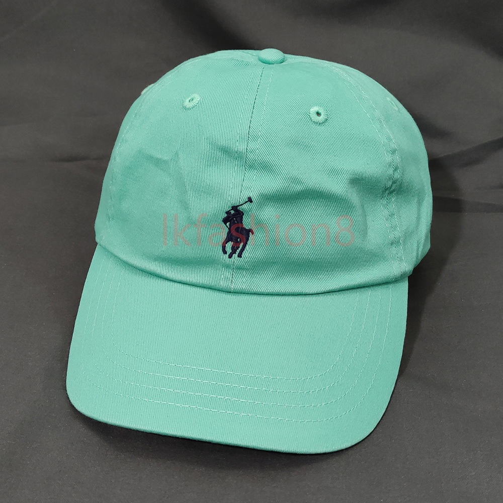 Rl หมวกเบสบอล ผ้าฝ้าย 100% ลาย Pony Tiffany สีฟ้า พร้อมแท็ก MSRP สไตล์วินเทจ สําหรับเก็บสะสม