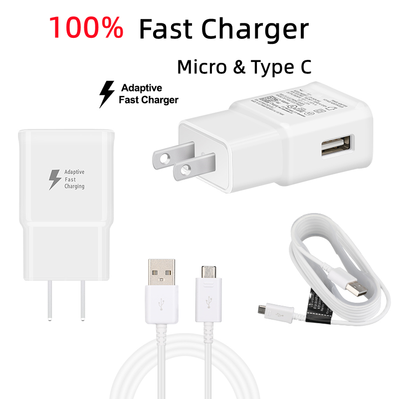 SAMSUNG 1.2 M/1.5 M/2 MประเภทC & Micro USBสายFast ChargerสําหรับSamsung Galaxy S6 S7 edge Note5 J6 J