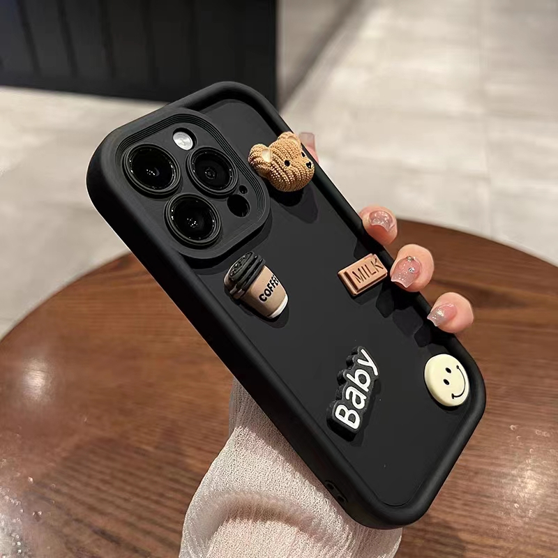 กาแฟหมีตุ๊กตาสามมิติน่ารักการ์ตูนเหมาะสําหรับiphone 11promax 7plus 8plus 11 6plus 6splus 11 6s 6splus x xs xsmax se2020 xr 15 14 13 12 pro max 7 8 plus max ราคา ถูกที่สุด ดีลบีเคเค แกลเลอรีภาพที่ 4