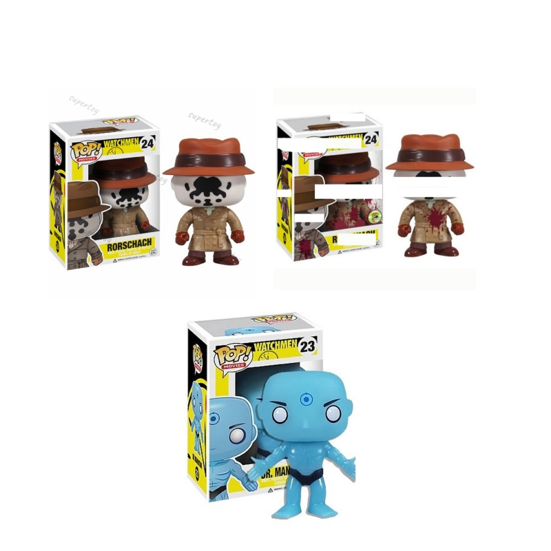 Funko POP 23 24 Movies: Watchmen Rorschach Dr. แมนฮัตตัน แอคชั่นฟิกเกอร์