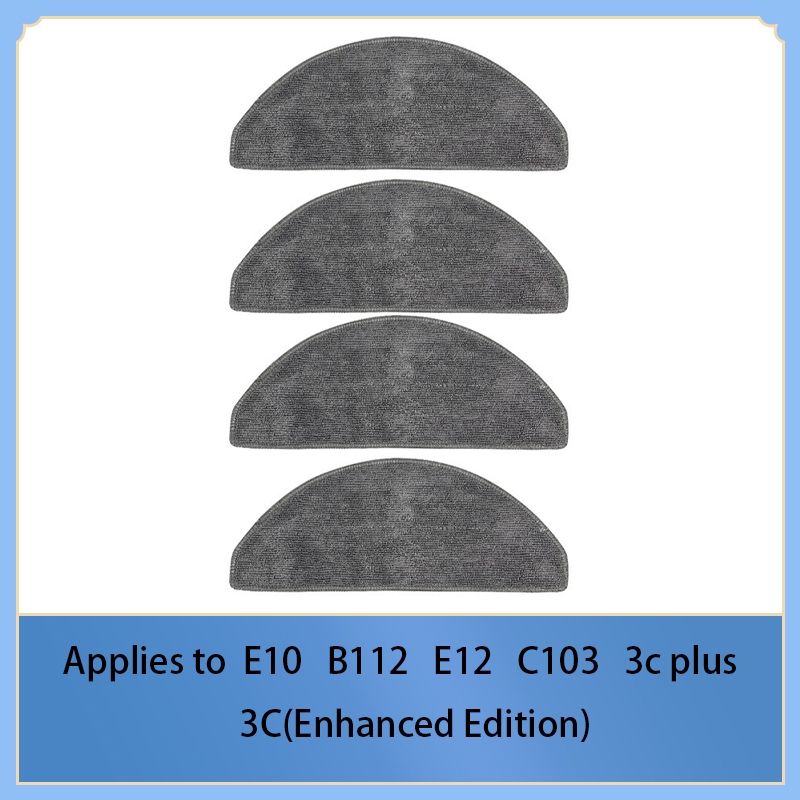 Mop rag สําหรับ Xiaomi E10 B112 E12 C103 E10C 3c (Enhanced Edition)3c plus Roidmi EVE CC เครื่องดูดฝ