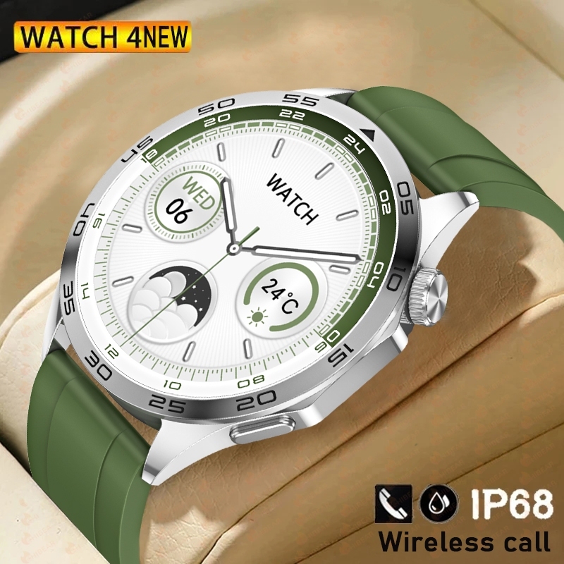 สินค้าใหม่ นาฬิกาข้อมือสมาร์ทวอทช์ HD GT4 NFC เชื่อมต่อบลูทูธ สําหรับ Huawei 2023
