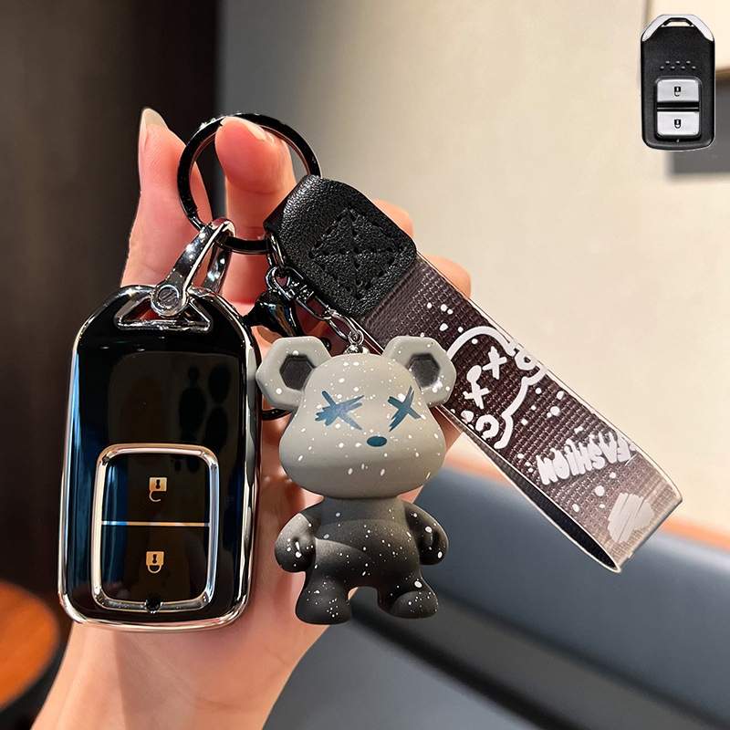 เคสกุญแจรีโมทรถยนต์ 2 ปุ่ม สําหรับ honda honda city CR-V HR-V BR-V JAZZ honda key case