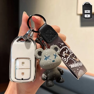 เคสกุญแจรีโมทรถยนต์ 2 ปุ่ม สําหรับ honda honda city CR-V HR-V BR-V JAZZ