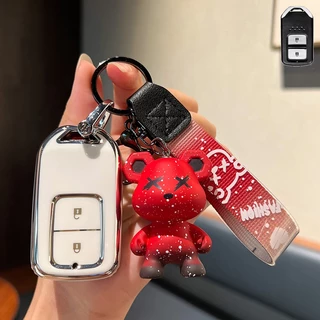 เคสกุญแจรีโมทรถยนต์ 2 ปุ่ม สําหรับ honda honda city CR-V HR-V BR-V JAZZ