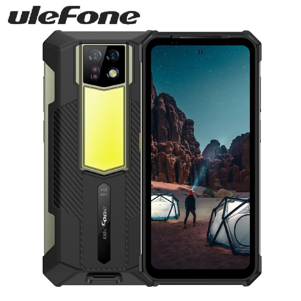 Ulefone Armor 24 โทรศัพท์ที่ทนทาน 22000mAh 24GB + 256GB 6.78 "120Hzสมาร์ทโฟน 64MP + 64MP NFCโทรศัพท์