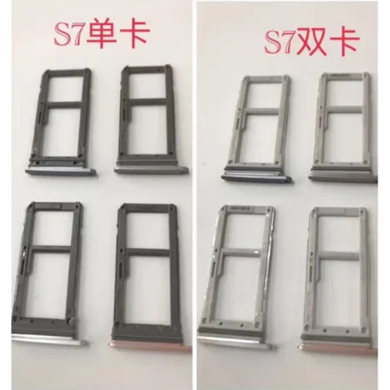Sim Card Holder Slot Micro SD Card Tray เหมาะสําหรับ Samsung Galaxy S7 G930 S7 edge G935+ Pin