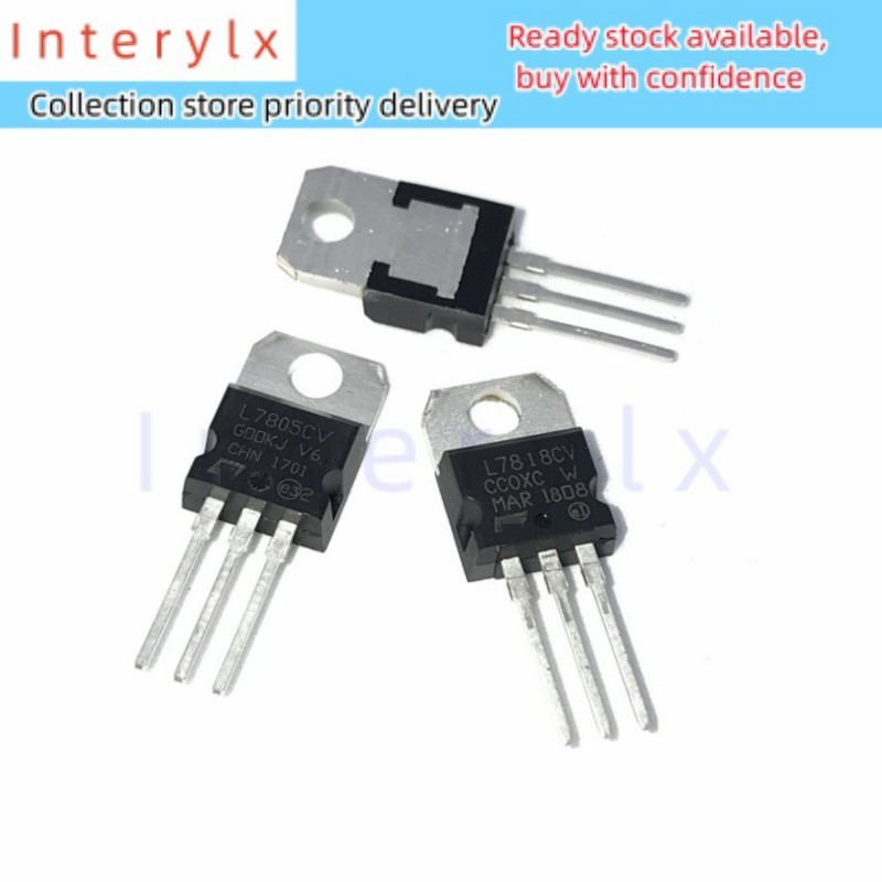 10PCS L7805CV TO220 L7805 TO-220 7805 LM7805 MC7805 ใหม่และ IC