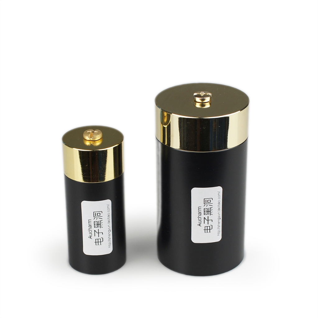 Hifi สายเคเบิลเสียงอิเล็กทรอนิกส์ GND Electron กําจัดไฟฟ้าสถิตย์ ขนาดใหญ่ สีดํา