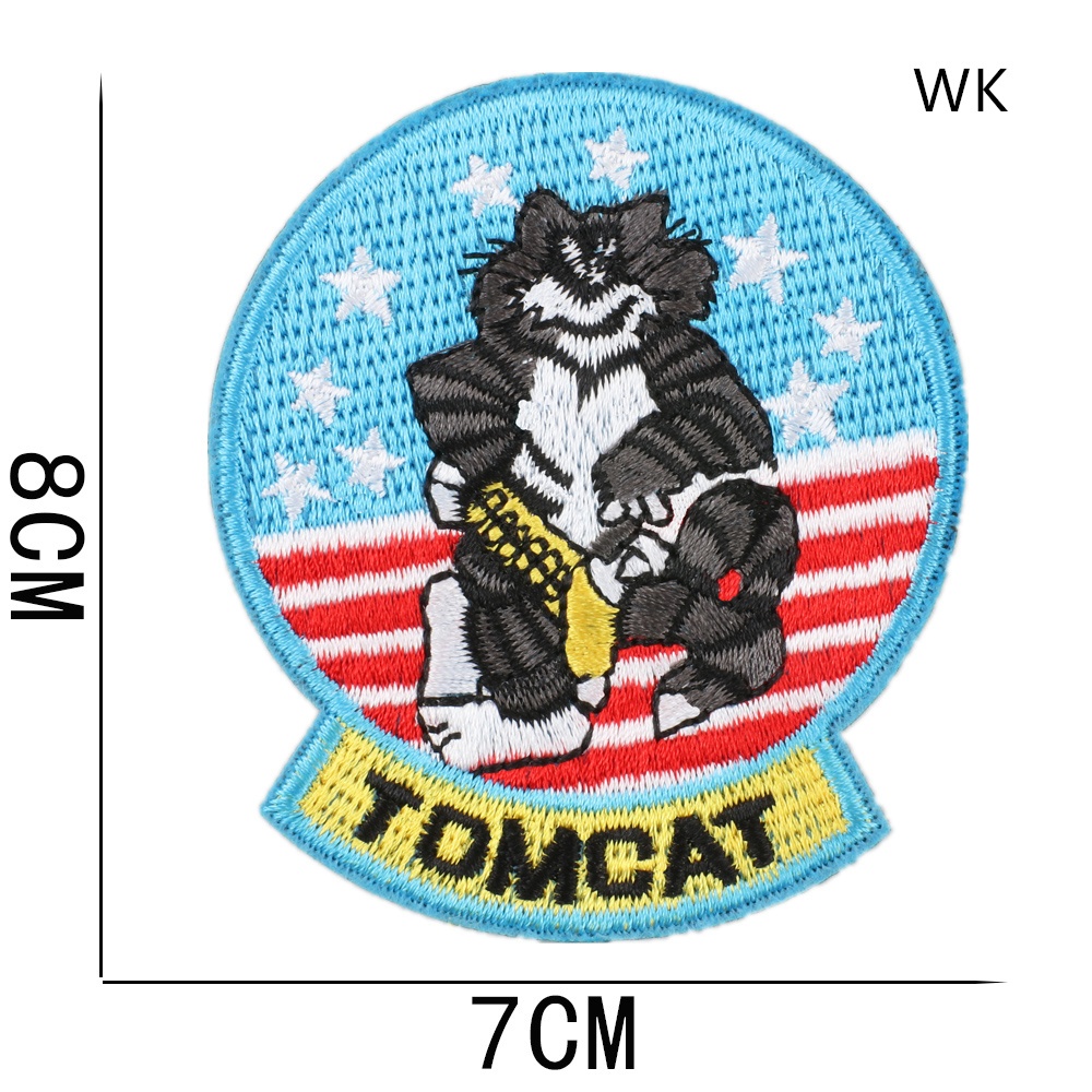 Zhuangzhi Linyun Series Bomber Jacket Badge Armband ปักผ้าสติกเกอร์หลุมแฟชั่นอะนิเมะตกแต่ง Patch สติกเกอร์เสื้อผ้ากางเกงเด็ก Badge - รูปที่ 5