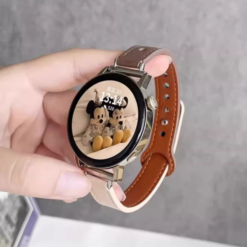 Slim T Leather 18mm 20mm 22mm สายนาฬิกา huawei watch gt 5 สาย huawei watch gt 4 Strap GT2 pro GT2E GT2 GT3 Pro Huawei GT4 สายนาฬิกา Amazfit Bip 5 สาย Amazfit Bip 3 pro Strap huawei watch gt 4 สาย Amazfit GTS 4 MINI สายนาฬิกา huawei watch gt 5 pro สาย