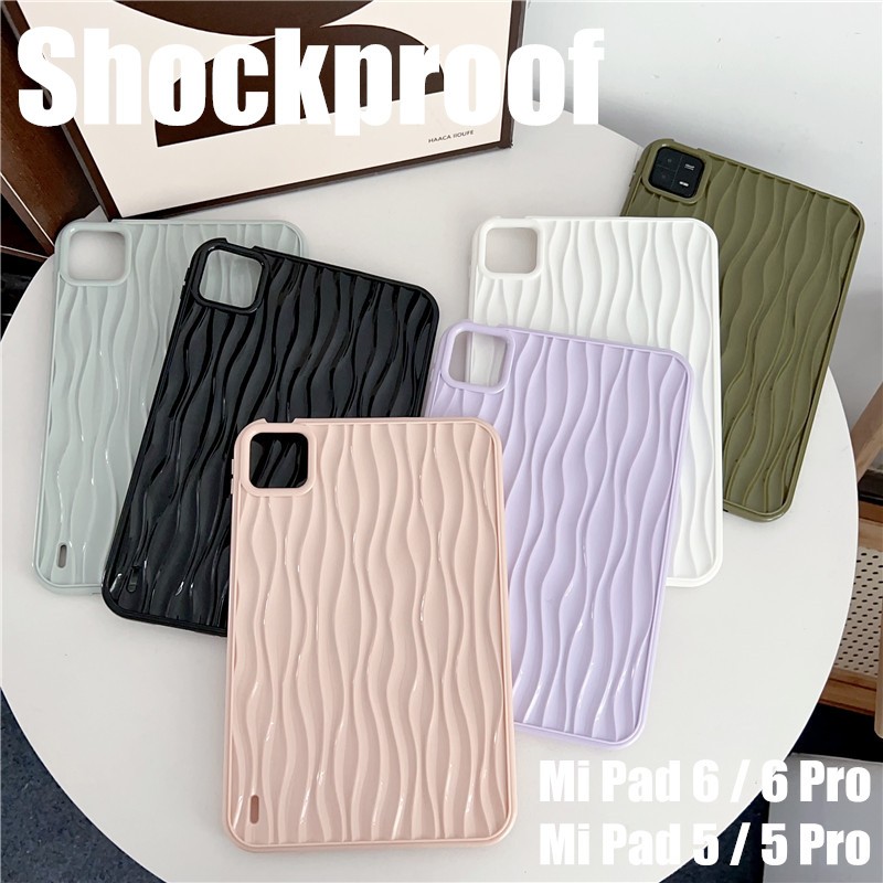Luxury Stylish Water Ripple Tablet Case for Xiaomi Mi Pad 6 MiPad6 Pro Drop Resistant for Xiaomi Mi 