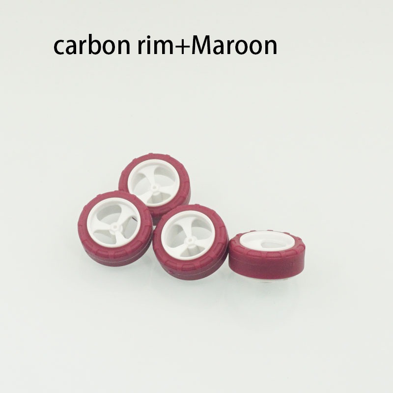 project D mini 4wd อะไหล่คาร์บอนล้อเล็กมารูน super hard tyre แคบกว้างขอบสําหรับ(MINI 4WD Small carbon wheel+superhard or maroon trye) ราคา ถูกที่สุด ดีลบีเคเค แกลเลอรีภาพที่ 5