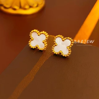DREJEW เดรช 925 เงินเข็มไทเทเนียมเหล็กต่างหูดอกไม้ที่มีสีสันแสงหรูหราระดับไฮเอนด์ต่างหูแฟชั่นต่างหูอเนกประสงค์สําหรับผู้หญิงไม่แพ้ง่าย